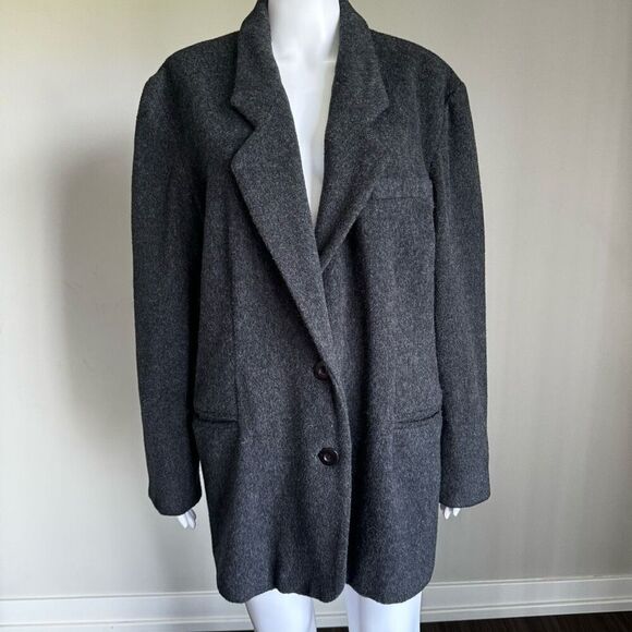 Vintage 90’s Gloria Vanderbilt Wool Oversized Blazer Coat - Picture 1 of 5